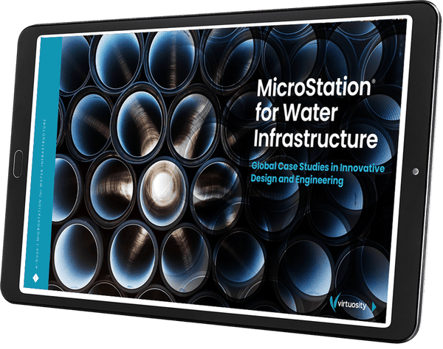 MicroStation Water Infrastructure Tablet left